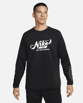 Nike Men's Dri-FIT Fleece Fitness Crew-Neck Top. Nike.com